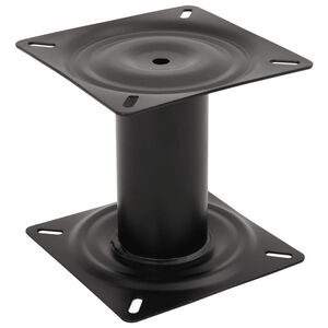 vidaXL Pedestal para assento de barco 18 cm a&ccedil;o preto