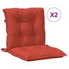 vidaXL Almofad&otilde;es lombares p/ cadeiras 2pcs mesclado tecido vermelho