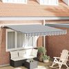 vidaXL Toldo retr&aacute;til autom&aacute;tico 300x250 cm antracite e branco