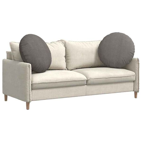 vidaXL Almofadas de Assento 2 pcs Cinzento-claro &Oslash; 80 cm