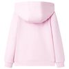 Sweatshirt para crian&ccedil;a com capuz rosa-claro 104