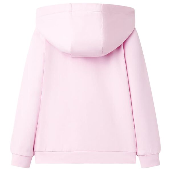 Sweatshirt para crian&ccedil;a com capuz rosa-claro 104