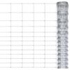 vidaXL Cerca de jardim 50x1,5 m a&ccedil;o galvanizado prateado