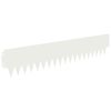 vidaXL Acabamento para Gramado 20 pcs 103 x 20 cm metal Branco
