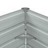 vidaXL Canteiro elevado de jardim aço galvanizado 100x40x45cm castanho