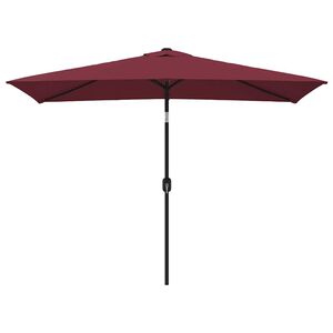 vidaXL Guarda-sol de exterior com poste metal 300x200 cm bord&ocirc;