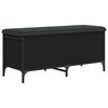 vidaXL Banco de arruma&ccedil;&atilde;o 102x42x45 cm derivados de madeira preto
