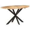 vidaXL Mesa de jantar 140x80x75 cm madeira de mangueira maci&ccedil;a