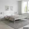 vidaXL Estrutura de cama 180x200 cm metal branco