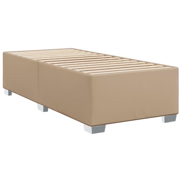 vidaXL Estrutura de cama 80x200 cm couro artificial cor cappuccino