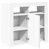 vidaXL Aparador com luzes LED 80x35x75 cm branco