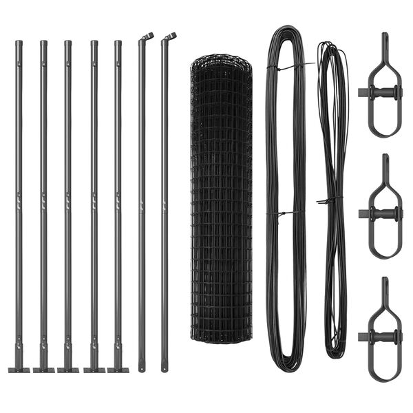 vidaXL Cerca com Poste Cinzeto 1,2 x 10 m A&ccedil;o e PVC