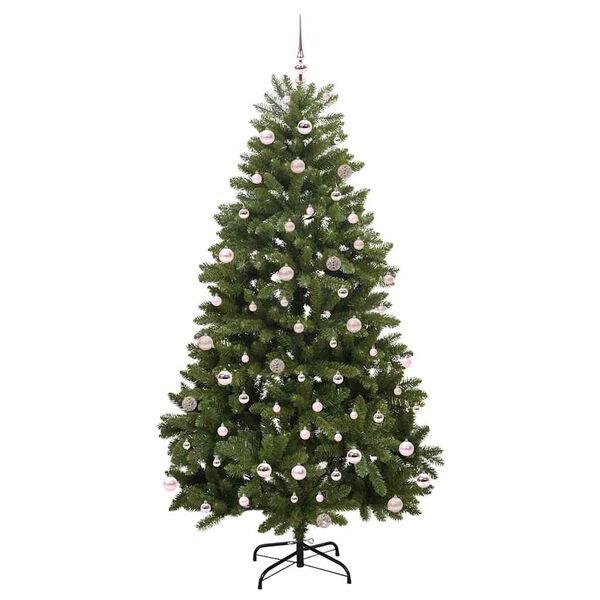 vidaXL &Aacute;rvore de Natal Artificial Verde 240 cm PVC e Metal
