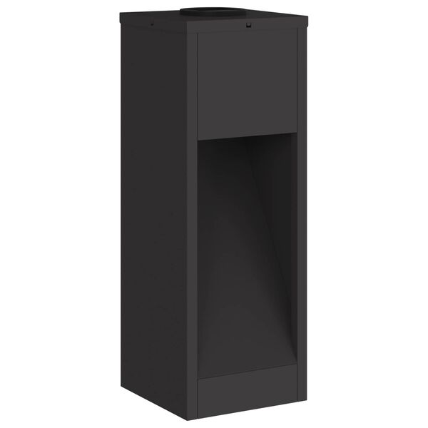 vidaXL Luz Solar LED de Caminho 2 pcs Preto Aço Laminado a Frio