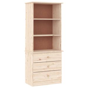 vidaXL Estante c/ gavetas ALTA 60x35x142 cm madeira de pinho maci&ccedil;a