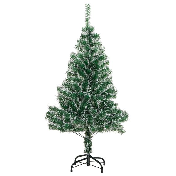 vidaXL &Aacute;rvore de Natal artificial c/ flocos de neve 150 cm verde