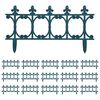 vidaXL Bordas de relvado 16 pcs 10 m PP verde
