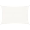 vidaXL Para-sol estilo vela 160 g/m&sup2; 3x5 m PEAD branco