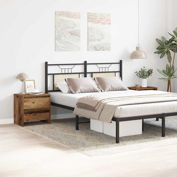 vidaXL Arm&aacute;rio de Cabeceira 2 pcs Madeira antiga 45 x 34 x 44,5 cm