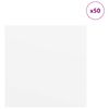 vidaXL Pain&eacute;is de Decora&ccedil;&atilde;o 50 pcs Branco 30 x 30 x 0,27 cm