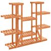 vidaXL Suporte de plantas 110x25x110,5 cm madeira de abeto maci&ccedil;a