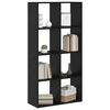 vidaXL Gabinete de Livros Carvalho Preto 69,5 x 29 x 137,5 cm
