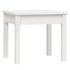 vidaXL Banco de jardim 50x44x45 cm madeira de pinho maci&ccedil;a branco