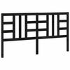 vidaXL Cabeceira de cama 186x4x100 cm pinho maci&ccedil;o preto