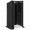 vidaXL Rack de lenha com tampa de chuva 100x80x200 cm a&ccedil;o galvanizado