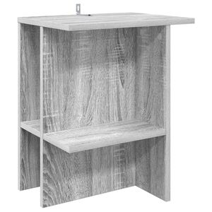 vidaXL Mesa de centro Sonoma Cinzento 40 x 30 x 49 cm