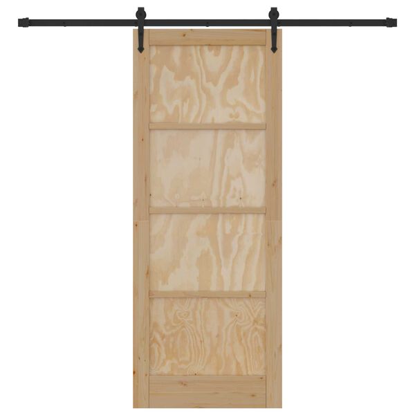 vidaXL Porta Deslizante ORKDAL Castanho 83 x 211 cm