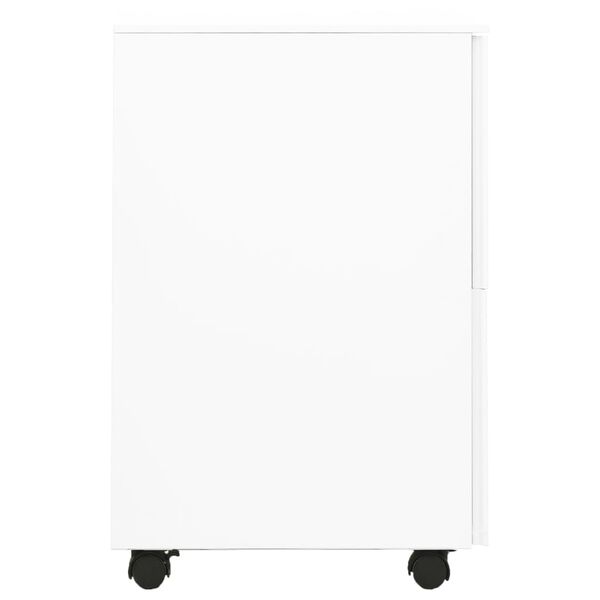 vidaXL Arquivador móvel aço 39x45x67 cm branco