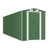 vidaXL Abrigo de jardim 192x689x223 cm a&ccedil;o galvanizado verde