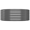 vidaXL Canteiro elevado jardim 544x100x36 aço galvanizado antracite