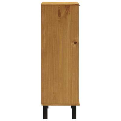 vidaXL Sapateira FLAM 59,5x35x107 cm madeira de pinho maciça