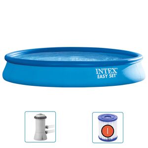 Intex Piscina Easy Set com sistema de filtragem 457x84 cm