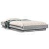 vidaXL Estrutura cama c/ luzes LED derivados madeira cinzento sonoma