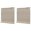 vidaXL Estores de rolo em bambu natural 2 pcs 120x160 cm