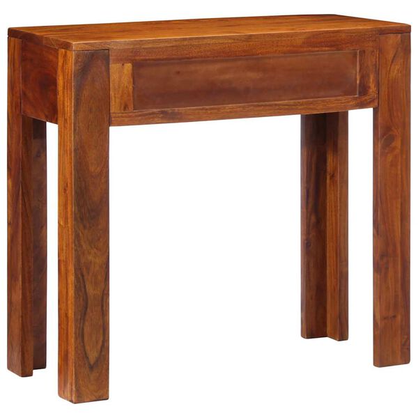 vidaXL Mesa de consola 80x35x75 cm Madeira maciça Acácia