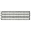 vidaXL Canteiro elevado jardim 224x40x68cm a&ccedil;o galvanizado prateado