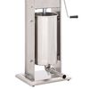 vidaXL Máquina de enchidos manual 15 L aço inoxidável prateado