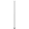 vidaXL P&eacute;s para mesa de bar 4 pe&ccedil;as, branco, 110-112 cm, a&ccedil;o