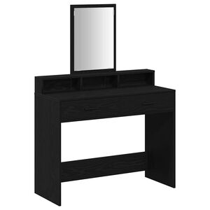 vidaXL Mesa de vestir Carvalho Preto 100 x 41 x 140 cm
