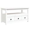 vidaXL Mesa de centro 102x49x55 cm pinho maci&ccedil;o branco