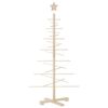 vidaXL &Aacute;rvore de Natal decorativa 125 cm madeira de pinho maci&ccedil;a