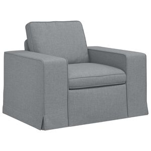 vidaXL Sof&aacute; Cinzento-claro 103 x 80 x 82 cm tecido