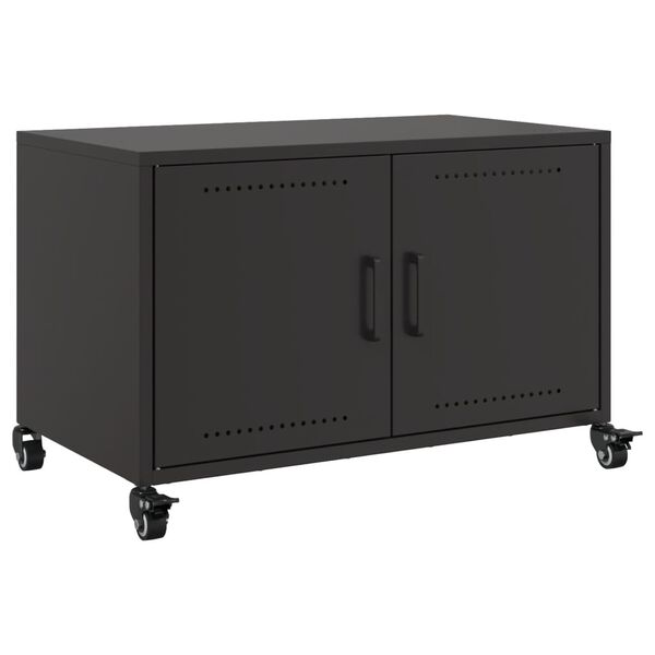 vidaXL Móvel de TV 68x39x43,5 cm aço preto