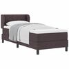 vidaXL Cama Box com colchão Marrom Escuro 80 x 200 cm tecido