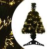 vidaXL &Aacute;rvore de Natal de fibra &oacute;tica 64 cm 12 LED Branco quente PVC