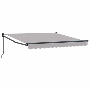vidaXL Toldo retr&aacute;til Cinzento-claro 300 x 250 x 165 cm